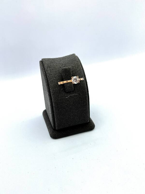 JUZ-585-2 877 Кольцо:Красное Золото 17 Фианит 1,89г