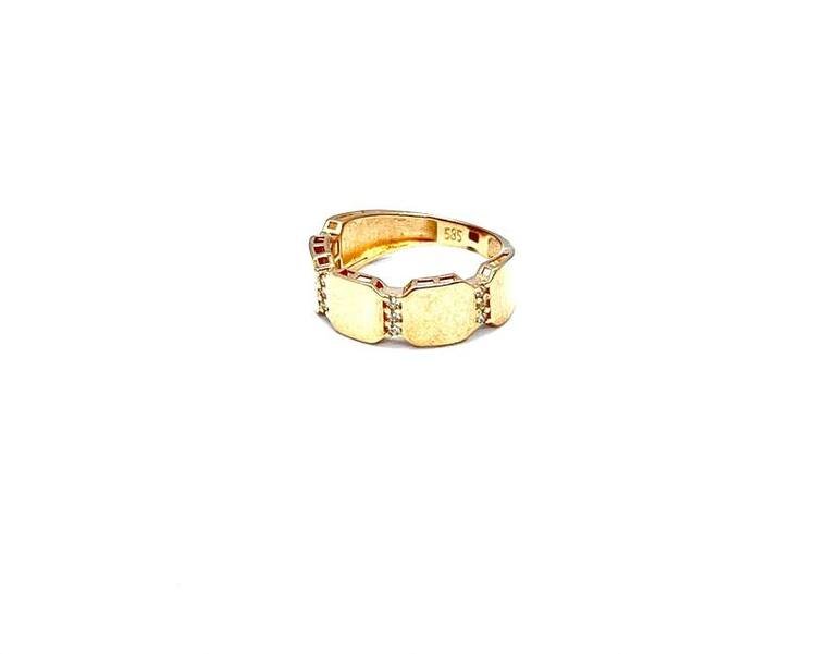 SYR-585-3 396 Серьги Красное Золото без камней 4,31 г