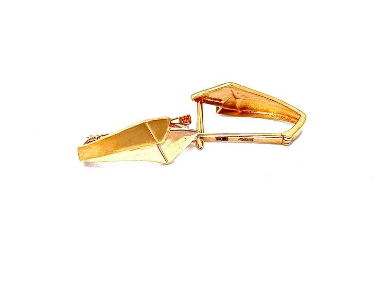 SYR-585-2 675 Серьги Красное Золото без камней 2,25 г