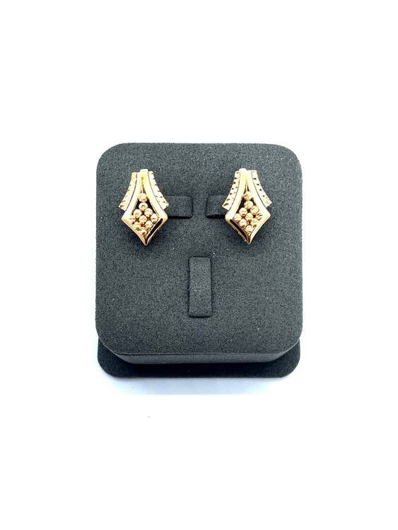 SYR-585-3 503 Серьги Красное Золото Дорика 5,84 г