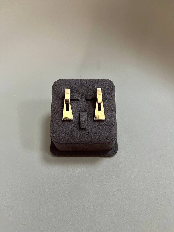 SYR-585-2 246 Серьги Желтое Золото без камней 5,83 г