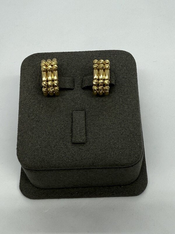 SYR-585-3 991 Серьги Желтое Золото Дорика 6,07 г