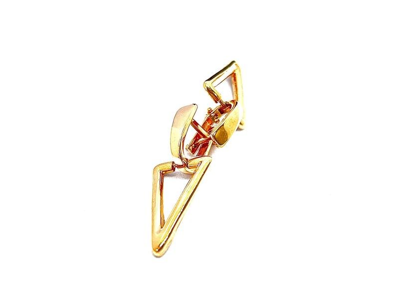 SYR-585-2 685 Серьги Красное Золото без камней 4,35 г