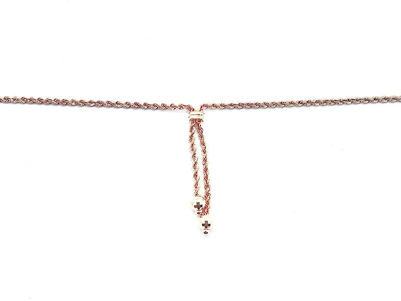 COL-585-3 140 Колье:Красное Золото 55 Шарики 3,89г