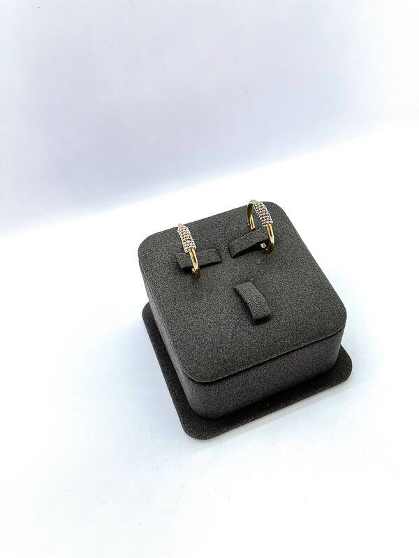 SYR-585-2 886 Серьги Желтое Золото без камней 2,22 г