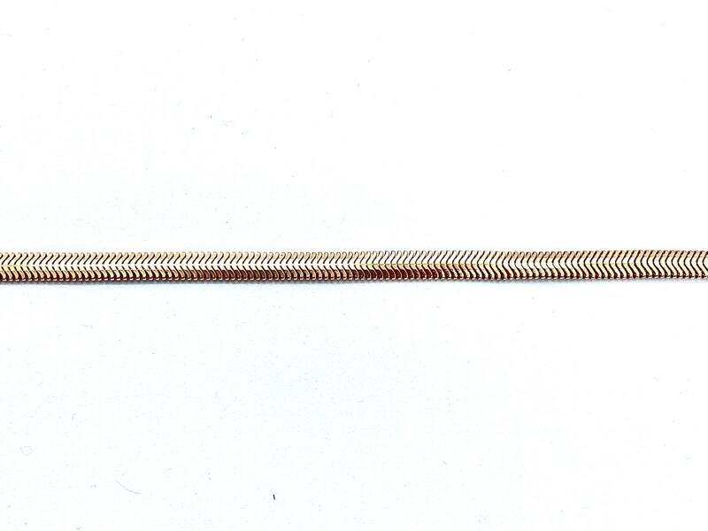 CAT-585-3 908 Цепь Снейк Красное Золото 11,86 г