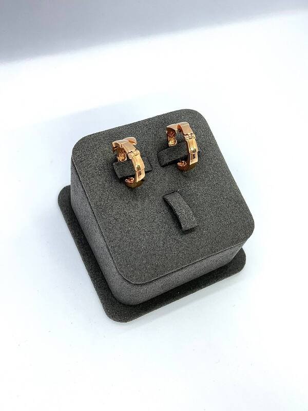 SYR-585-3 026 Серьги Красное Золото без камней 4,31 г