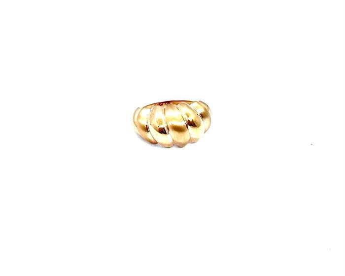JUZ-585-3 281 Кольцо:Красное Золото 18,5 без камней 3,95г