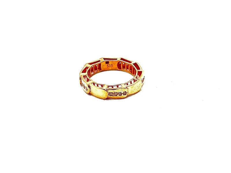 JUZ-585-2 936 Кольцо:Красное Золото 16,5 Фианит 2,45г
