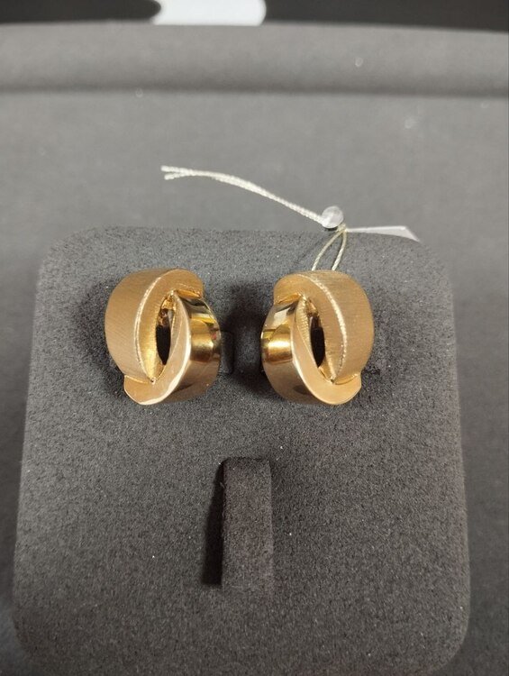 SYR-585-4 395 Серьги Желтое Золото без камней 5,79 г