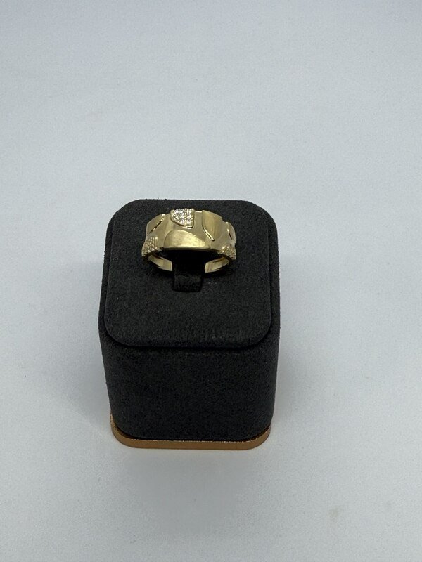 JUZ-585-3 778 Кольцо:Желтое Золото 19.5 Фианит 3,21г