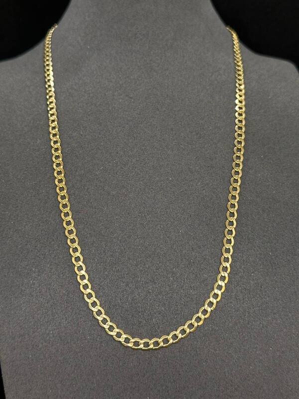 CAT-585-9 653 Цепь Панцирное Желтое Золото 7,9 г