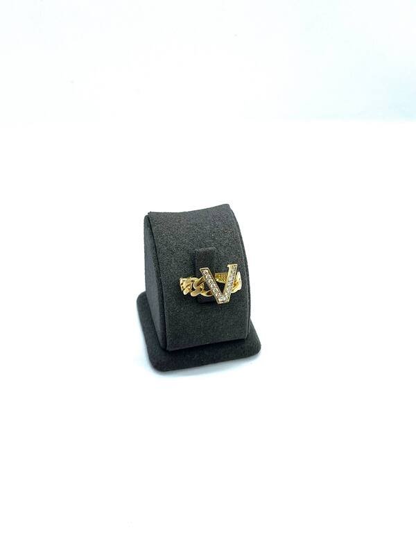 JUZ-585-3 635 Кольцо:Желтое Золото 16 Фианит 2,62г