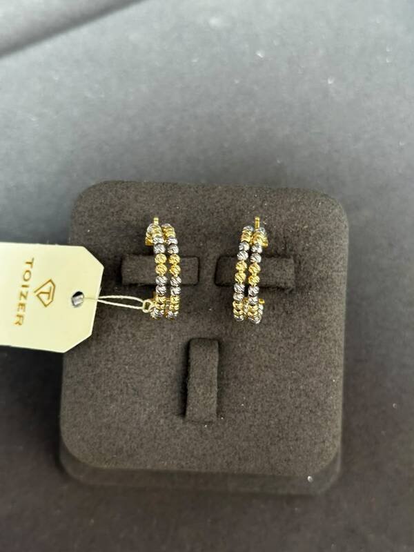 SYR-585-9 553 Серьги Желтое Золото Дорика 5,8 г
