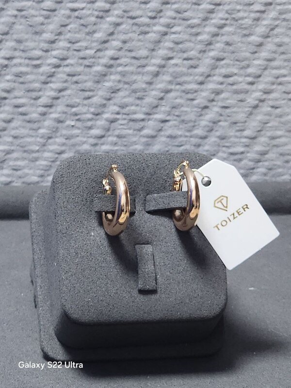 SYR-585-4 535 Серьги Красное Золото без камней 3,69 г