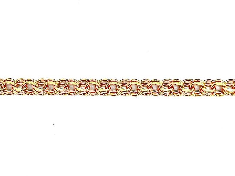CAT-585-3 528 Цепь Бисмарк Красное Золото 8,91 г