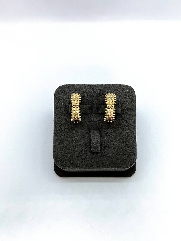 SYR-585-2 912 Серьги Желтое Золото без камней 5,63 г