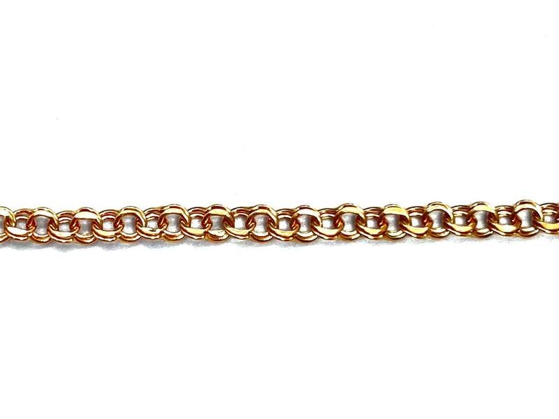 CAT-585-2 293 Цепь Бисмарк Красное Золото 10,16 г