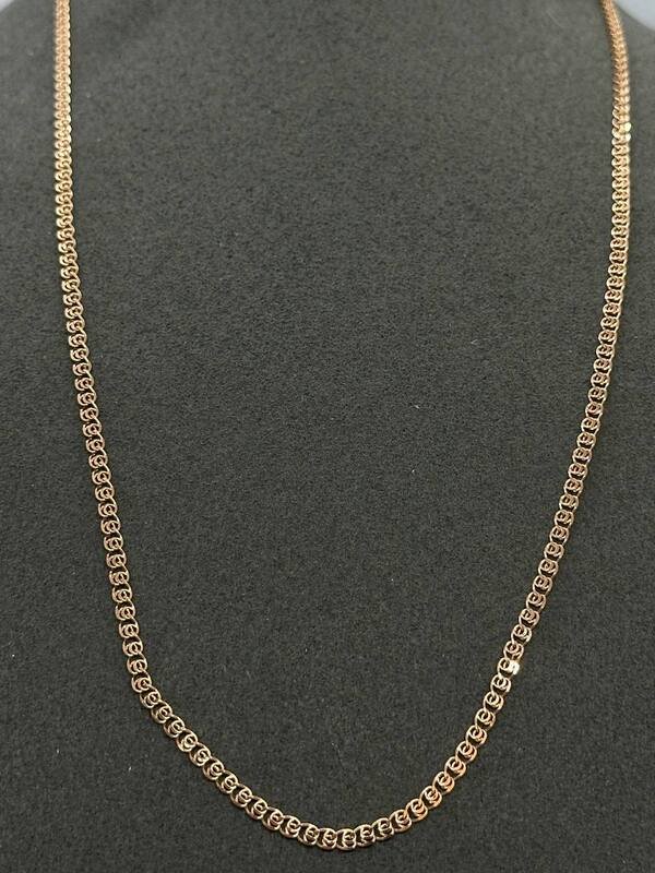 CAT-585-5 734 Цепь Розочка Красное Золото 2,29 г