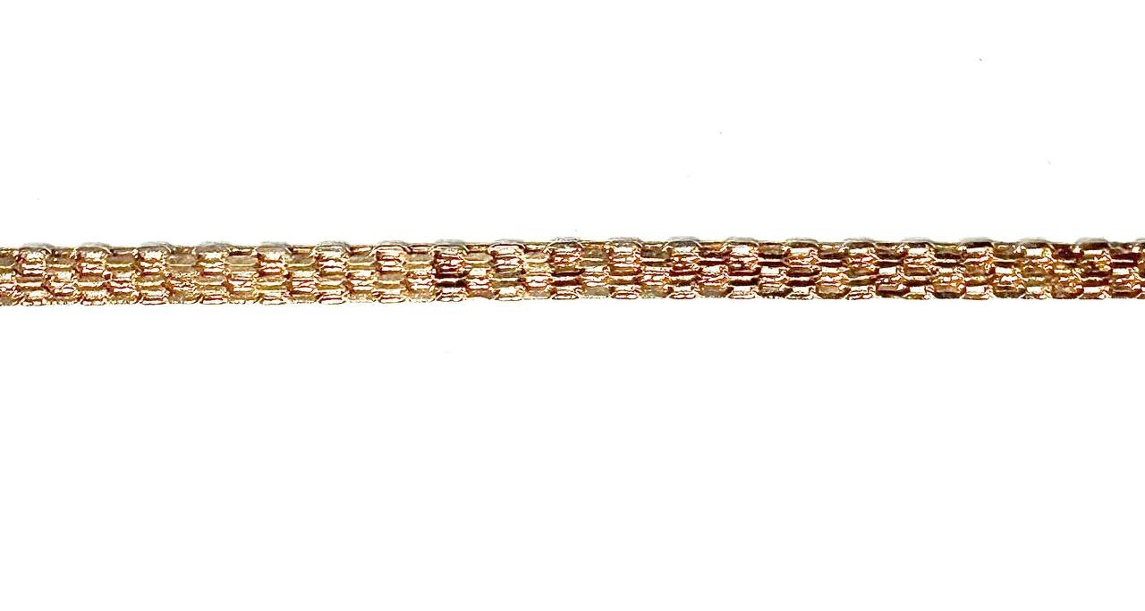 CAT-585-1 980 Цепь Панцирное Красное Золото 4,08 г