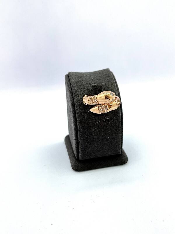 JUZ-585-2 932 Кольцо:Красное Золото 18 Фианит 3,51г