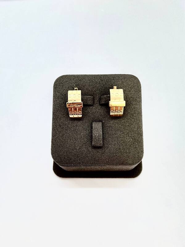 SYR-585-2 348 Серьги Красное Золото без камней 3,84 г