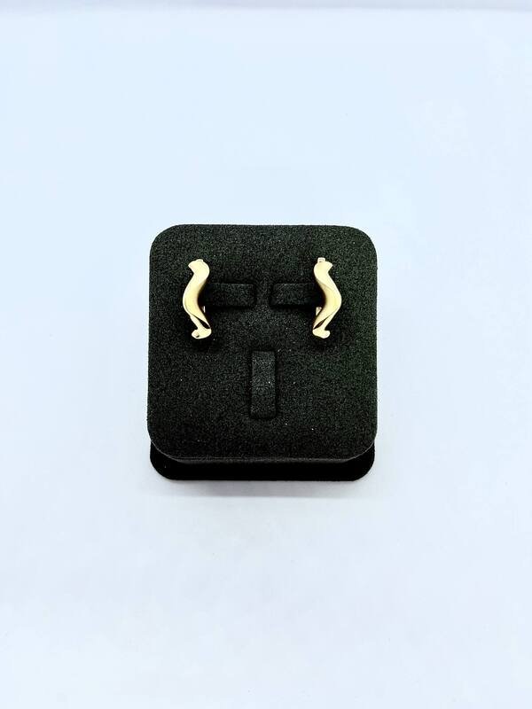 SYR-585-3 411 Серьги Желтое Золото без камней 3,44 г