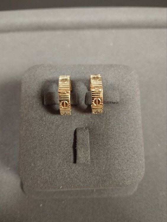 SYR-585-5 177 Серьги Желтое Золото без камней 5,42 г