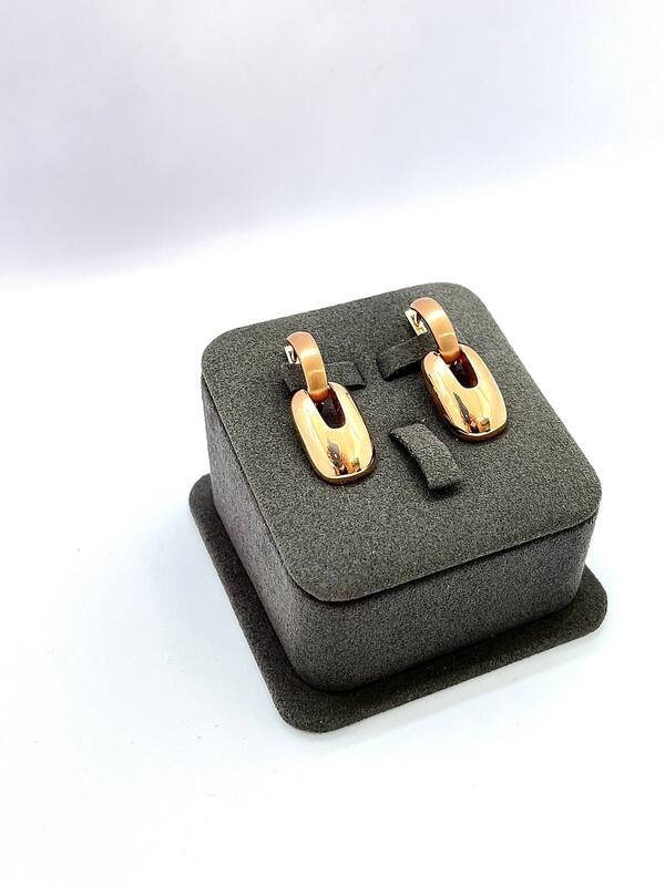 SYR-585-2 907 Серьги Красное Золото без камней 5,96 г