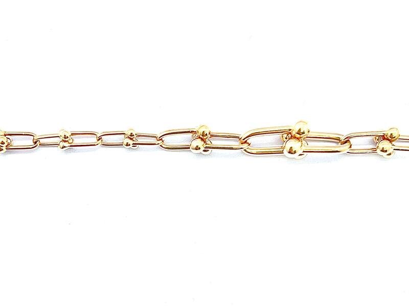 COL-585-3 139 Колье:Красное Золото 52 без камней 15,2г