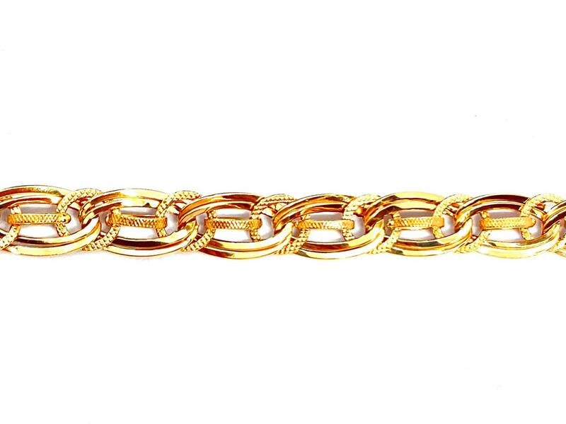 CAT-585-2 303 Цепь Бисмарк Красное Золото 14,92 г