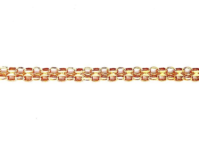 CAT-585-2 524 Цепь Панцирное Красное Золото 4,71 г
