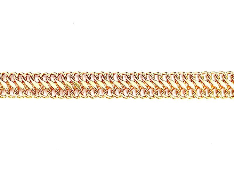 CAT-585-2 523 Цепь Панцирное Красное Золото 8,25 г