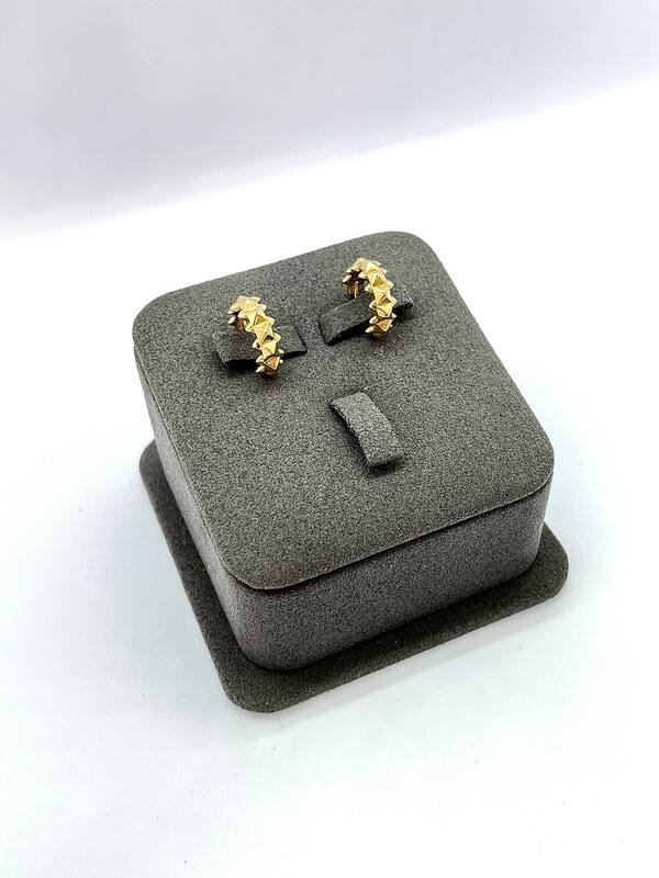 SYR-585-2 913 Серьги Желтое Золото без камней 2,41 г