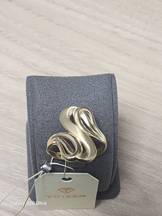 JUZ-585-5 205 Кольцо:Желтое Золото 20 без камней 2,36г