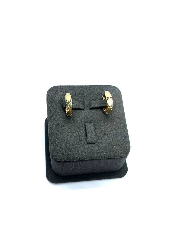 SYR-585-3 492 Серьги Желтое Золото без камней 3,12 г