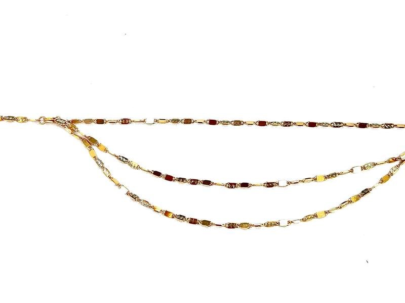 COL-585-2 559 Колье:Красное Золото 50 без камней 5,31г