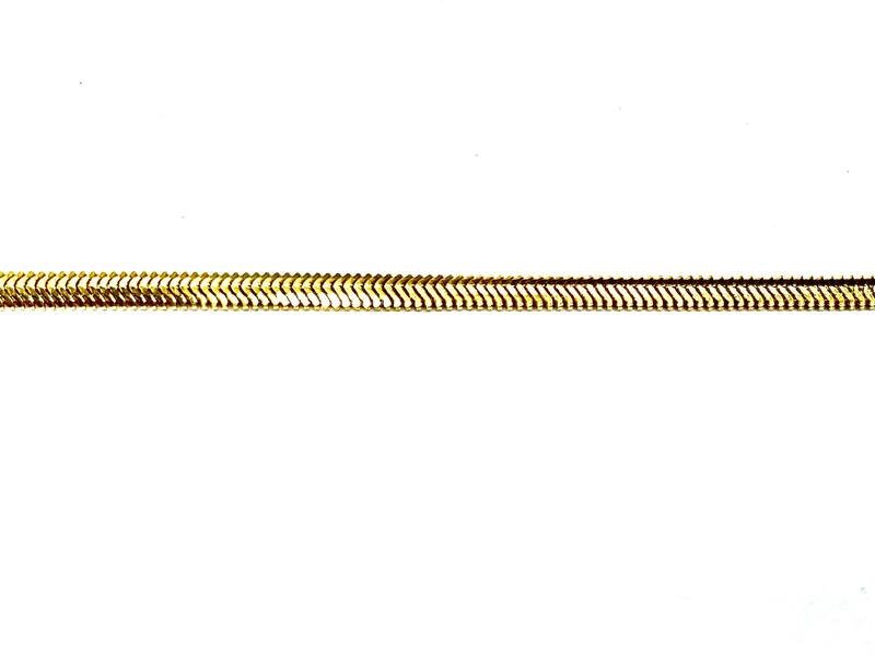 CAT-585-2 514 Цепь Снейк Желтое Золото 8,53 г