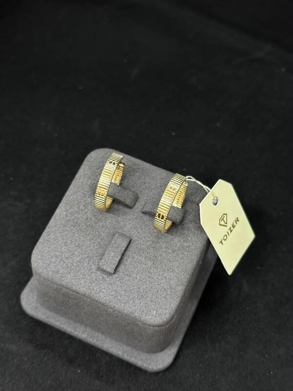 SYR-585-9 619 Серьги Желтое Золото без камней 5,03 г