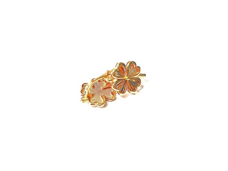 SYR-585-3 232 Серьги Красное Золото без камней 4,55 г